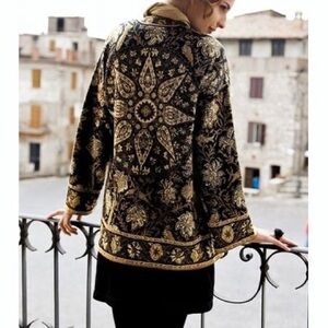 Peruvian Connection Andhra Kimono light weight pima cotton cardigan XL